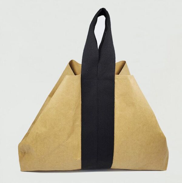 Tyvek Washable Kraft Paper Tote Bag Handbags for Eco-Friendly Shopping - Bild 5