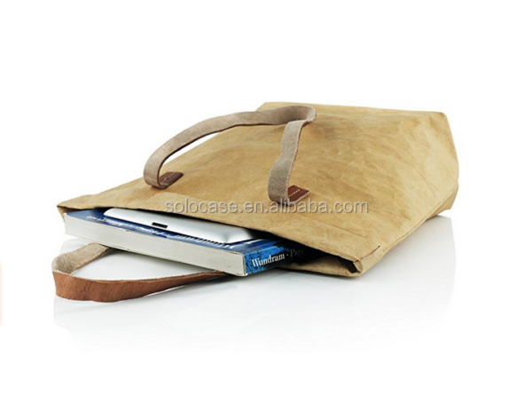 Large-capacity Water-washed Dupont Paper Shoulder Bag - 画像 5