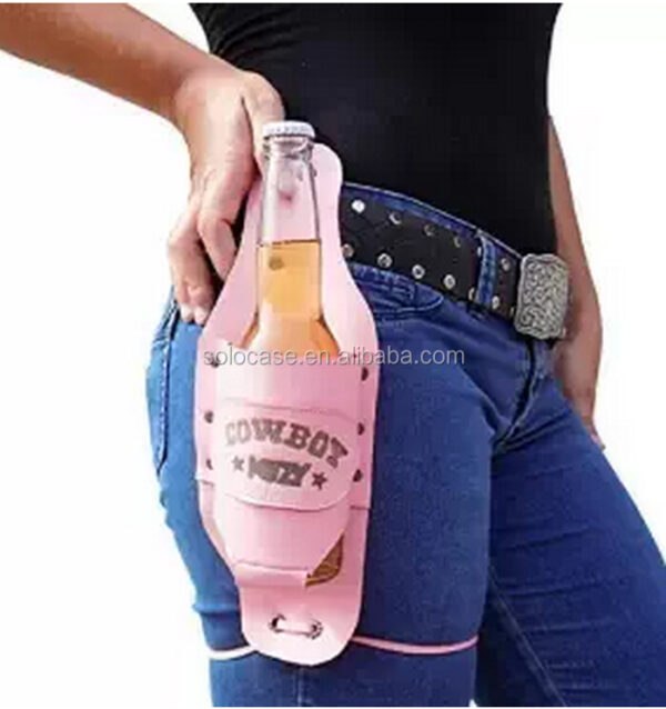 Holster Genuine Leather Beer Holster with Metal Belt Clip - 영상 4