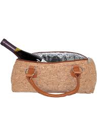 Fully Insulated Wine Clutch Tote Bag Cork Wine Carry Bag - 画像 2