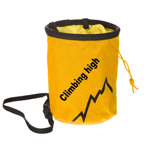 Nylon Embroidered Zipper Pocket Drawstring Chalk Bag Travel-friendly Rock Climbing Accessory - 영상 5