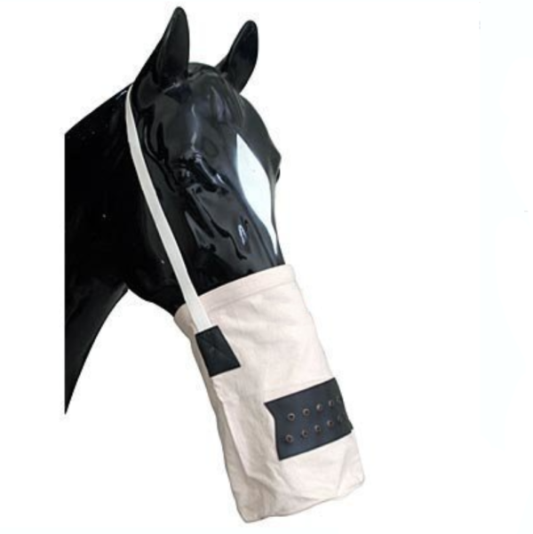 Classic Canvas and Leather Horse or Mule Feed Bag Special Purpose Bags &  Cases