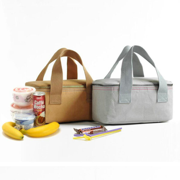 Reusable Lunch Bag for Women/Men Water-Resistant Tyvek Material Cooler Bag - Image 4