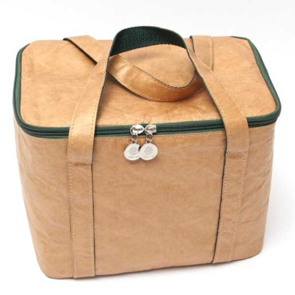 Waterproof Tyvek Paper Cooler Lunch Bag Food Container for Picnics Portable Picnic Box - 画像 3