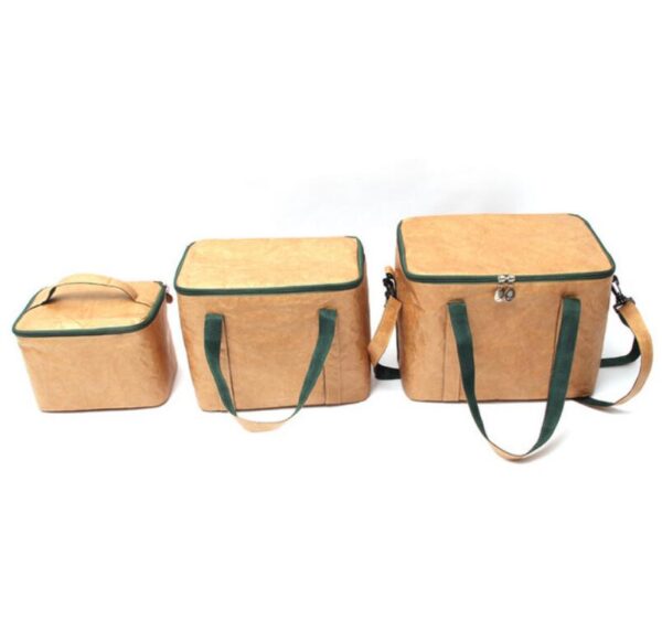 Waterproof Tyvek Paper Cooler Lunch Bag Food Container for Picnics Portable Picnic Box - 画像 4