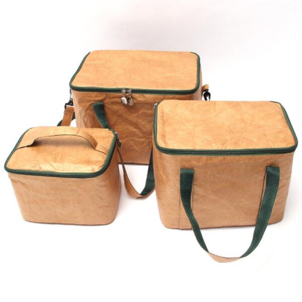 Waterproof Tyvek Paper Cooler Lunch Bag Food Container for Picnics Portable Picnic Box - 画像 5