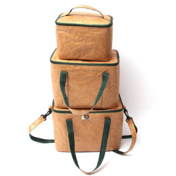 Waterproof Tyvek Paper Cooler Lunch Bag Food Container for Picnics Portable Picnic Box - 画像 6