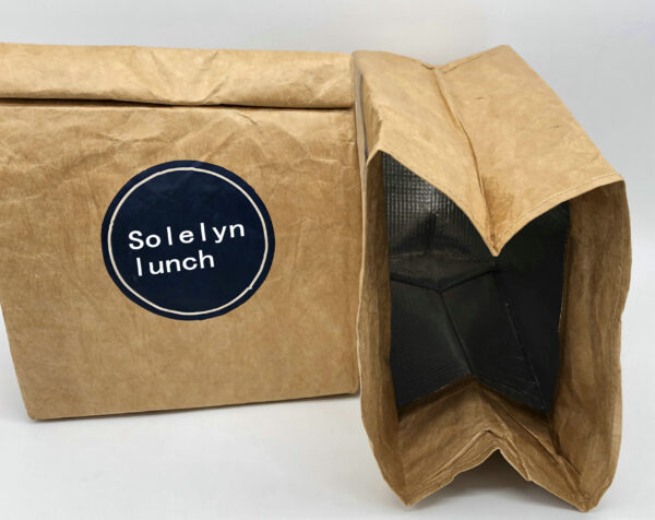 Insulated Thermal Cooler Sack Made of Durable Brown Tyvek Paper Convenient Cooler Bags - Image 4
