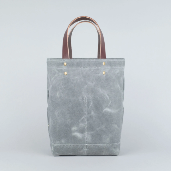 Personalized Waterproof Waxed Canvas Wine Tote Cooler Bag Customizable Wine Carrier - 画像 5