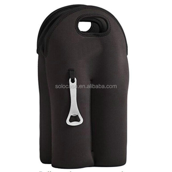 4-Pack Neoprene Beer Holder Cooler Bag with Insulated Beverage Carrier and Convenient Bottle Opener - 영상 3