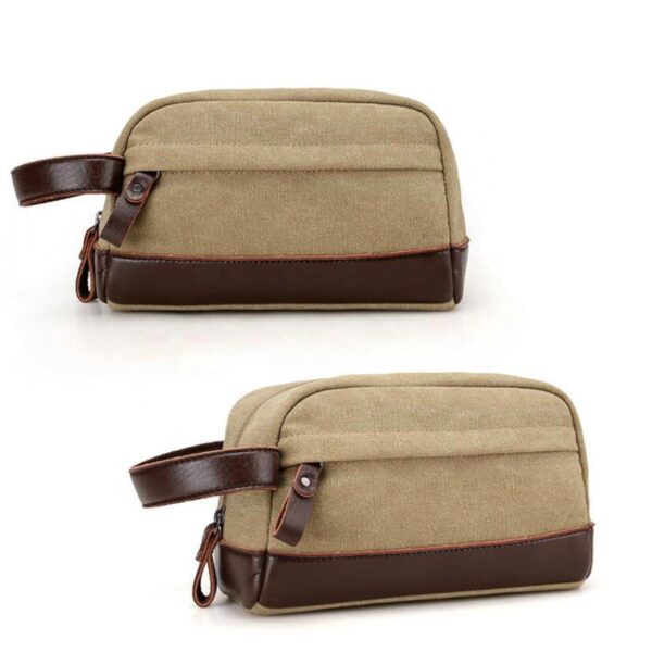 Waxed Canvas Travel Dopp Kit Hotel for Toiletry Cosmetic Bag Practical Canvas Case for Toiletries & Beauty Products - Bild 3