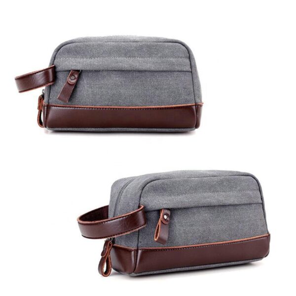 Waxed Canvas Travel Dopp Kit Hotel for Toiletry Cosmetic Bag Practical Canvas Case for Toiletries & Beauty Products - Bild 4