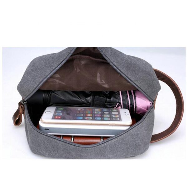Waxed Canvas Travel Dopp Kit Hotel for Toiletry Cosmetic Bag Practical Canvas Case for Toiletries & Beauty Products - Bild 6