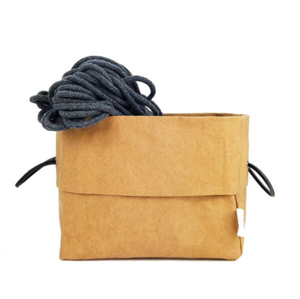 Custom Water-Resistant Washable Kraft Paper Lunch Bag for Storage and Meal Carryout - 画像 5