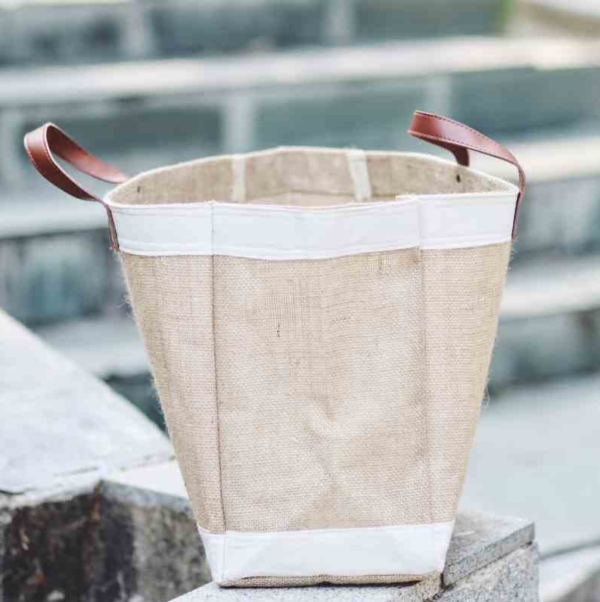 Sturdy Large Jute Tote Bag with Waterproof Lining Reinforced Shopping Bag - Image 6