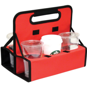 Reusable 6-Cup Collapsible Tote Bag Coffee Cup Holder and Delivery Go Bag Special Purpose Case for Drink Carrying