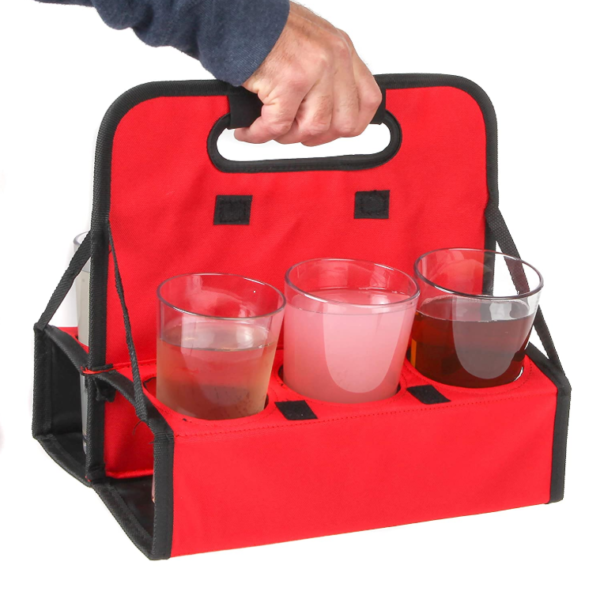 Reusable 6-Cup Collapsible Tote Bag Coffee Cup Holder and Delivery Go Bag Special Purpose Case for Drink Carrying - 画像 5