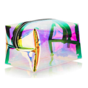 Custom Iridescent Holographic Makeup Bag and Pencil Pouch Special Purpose Bags & ケース