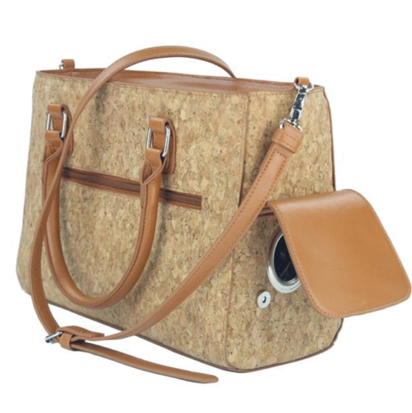 Vegan Cork Cooler Bag with Wine Bladder Compartment Tote Bag with Unique Feature - 영상 3