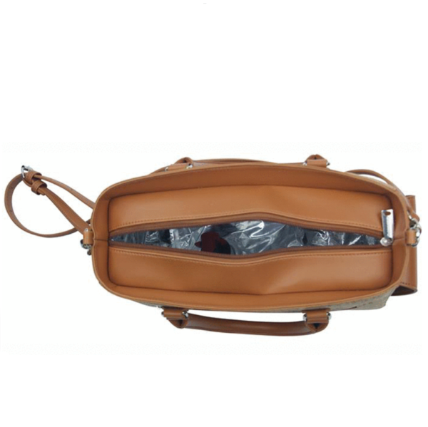 Vegan Cork Cooler Bag with Wine Bladder Compartment Tote Bag with Unique Feature - 영상 5