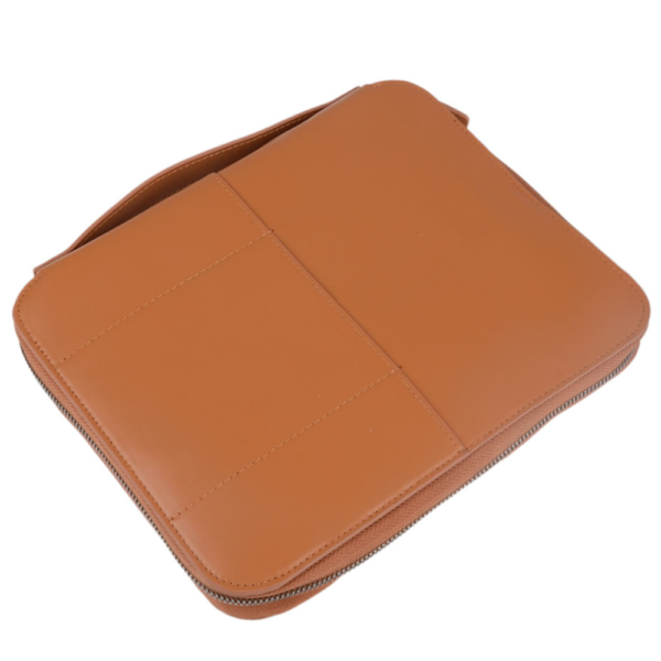 Leather Travel Accessories Organizer for Phone Tablet Cards with Laptop Bag & Cover Features - 영상 5