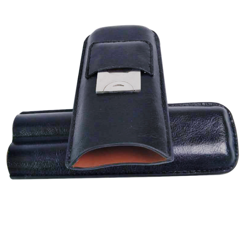 Elegant Full Grain Leather Cigar Holster and Travel Case Special Purpose Bags & حالات - صورة 2