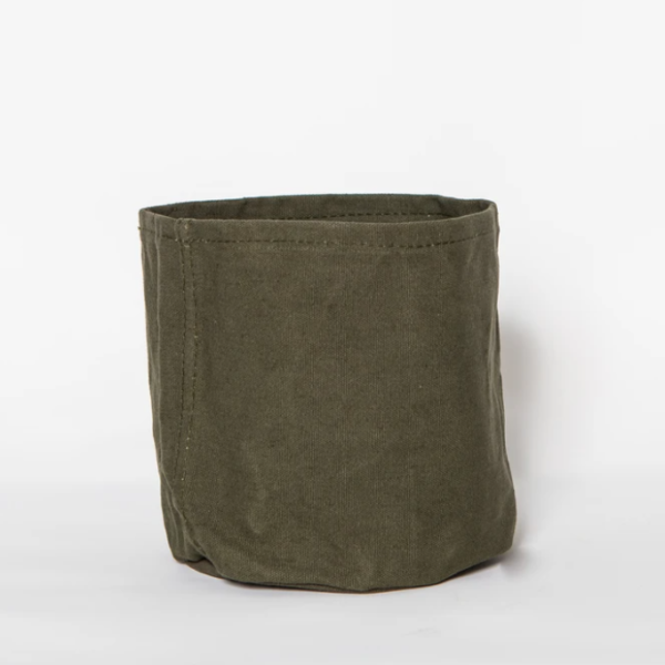 Recycled Waxed Cotton Canvas Pot Cover and Storage Organizer Special Purpose Bags & Fälle - Bild 3
