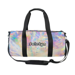 Large Clear Holographic Duffel Bag Weekend Travel Bag