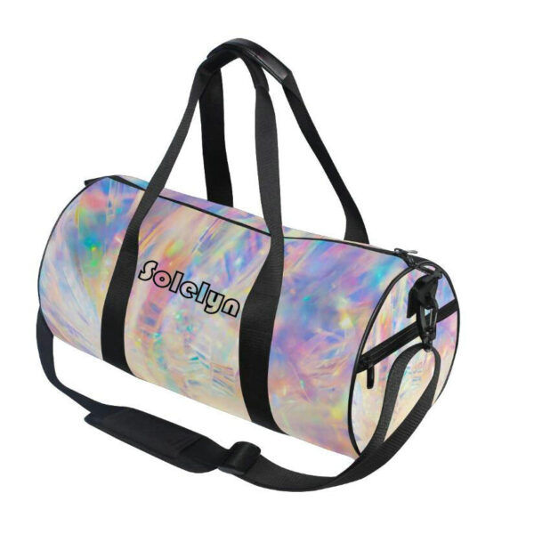 Large Clear Holographic Duffel Bag Weekend Travel Bag - Image 2
