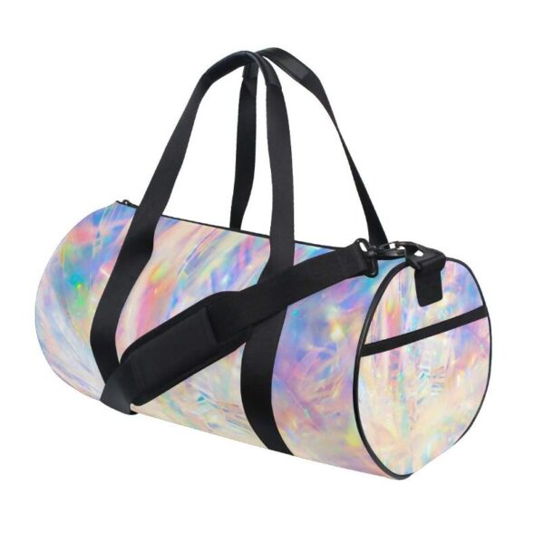 Large Clear Holographic Duffel Bag Weekend Travel Bag - Image 4