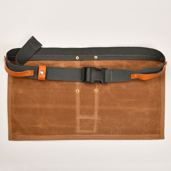 12 oz Waxed Canvas and Nubuck Leather Waist Apron Special Purpose Bag & Case for Woodworkers - 画像 4