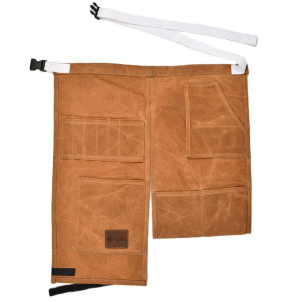 12 oz Waxed Canvas and Nubuck Leather Waist Apron Special Purpose Bag & Case for Woodworkers - 画像 6