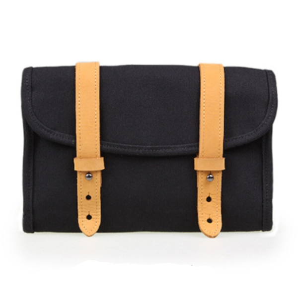 Waxed Canvas Cable Organizer Bag for Electronic Accessories Soft Digital Gear & Camera Case - 画像 3
