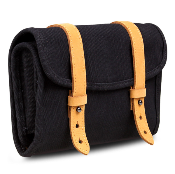 Waxed Canvas Cable Organizer Bag for Electronic Accessories Soft Digital Gear & Camera Case - 画像 4