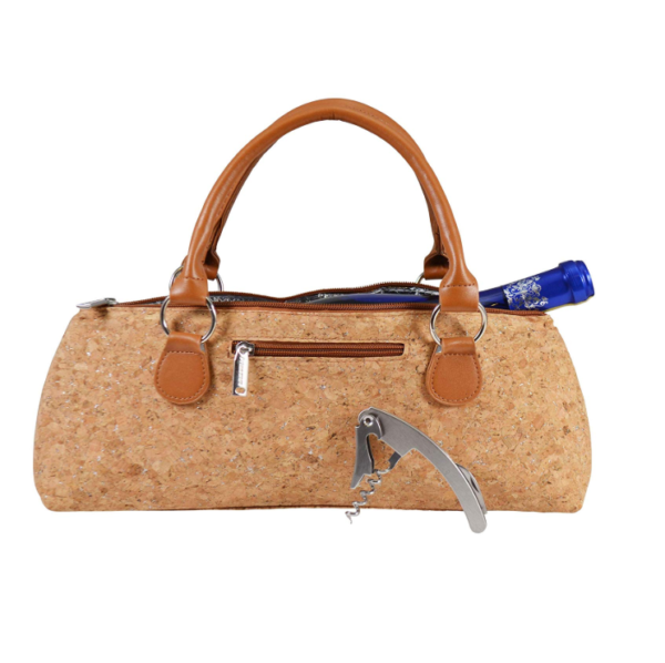 Picnic Plus Eco-Friendly Double Cork Fabric Bottle Carrier Premium Cooler Bags for Picnics and Outdoor Adventures - Bild 2