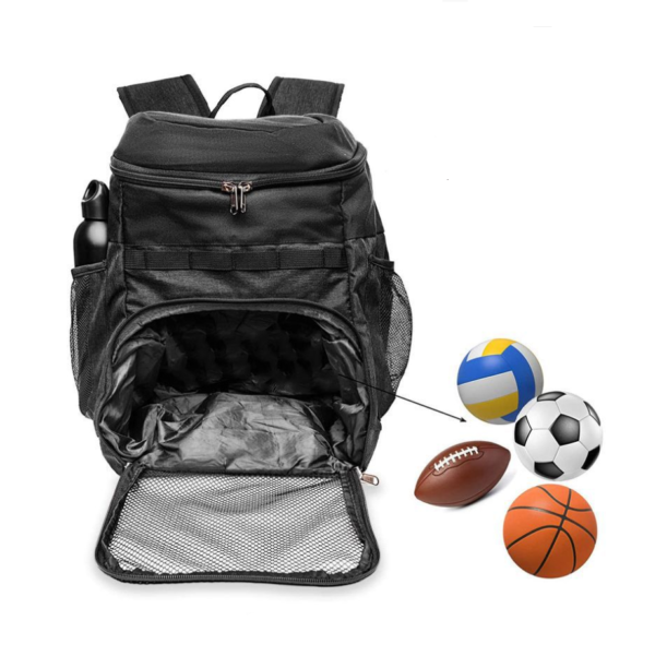 Water Resistant Backpack with Ball Compartment for Sports and Gym Use - 画像 6