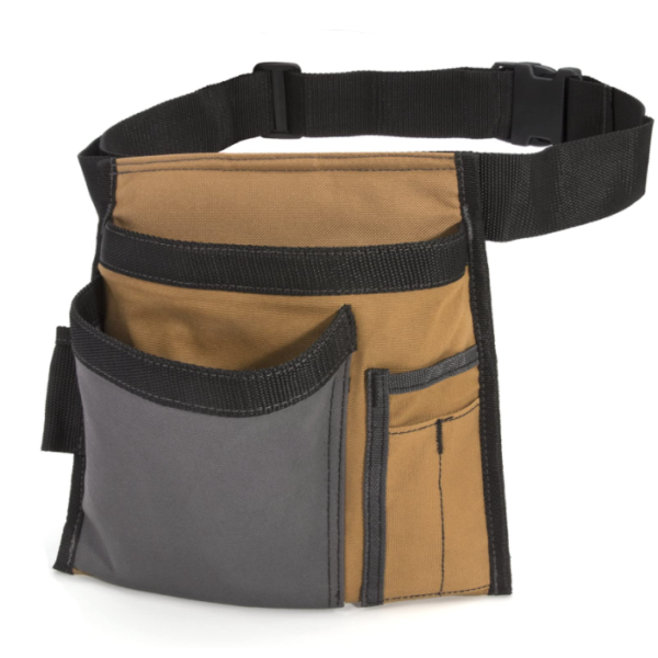 12OZ Multifunctional Canvas Waist Apron Adjustable Belt Tool Belt Pouch with Pocket Bags for Waist Bag Carrying - 画像 5
