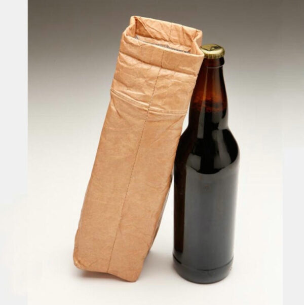 Lightweight Tyvek Paper Insulated Wine Tote Cooler Bag - 画像 5