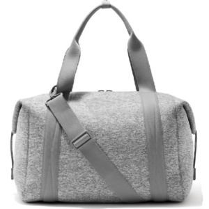 Large Grey Waterproof Neoprene Gym Carryall Duffle Bag