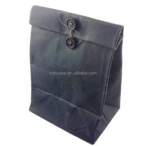 Unbleached Cotton Reusable Beeswax Insulated Lunch Bag Sandwich Cooler Bag