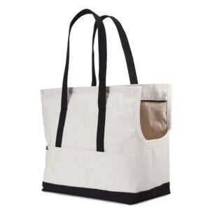 Canvas Tote Doggie Bag Stylish Pet Carrier for Car Travel