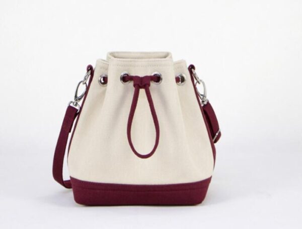 Women's Large Crossbody Drawstring Bucket Handbag Fashionable Practical Design - Image 5