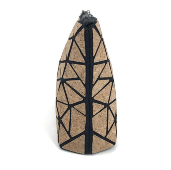 Vegan Cork Fabric Geometric Hand Clutch Evening Bag Water Resistant - 画像 6