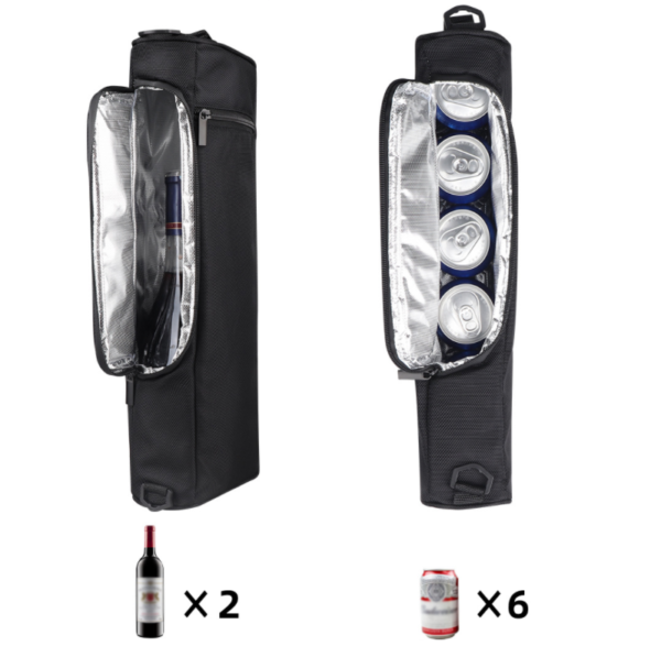 Golf Cooler Bag Insulated Cooler Case Holds a 6 Pack of Cans or Two Wine Bottles - Bild 5