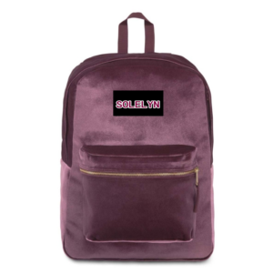 Decent Soft Velvet Gym Bag Backpack for School or Weekend Trips