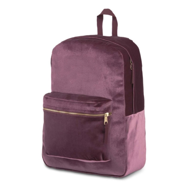 Decent Soft Velvet Gym Bag Backpack for School or Weekend Trips - 画像 2