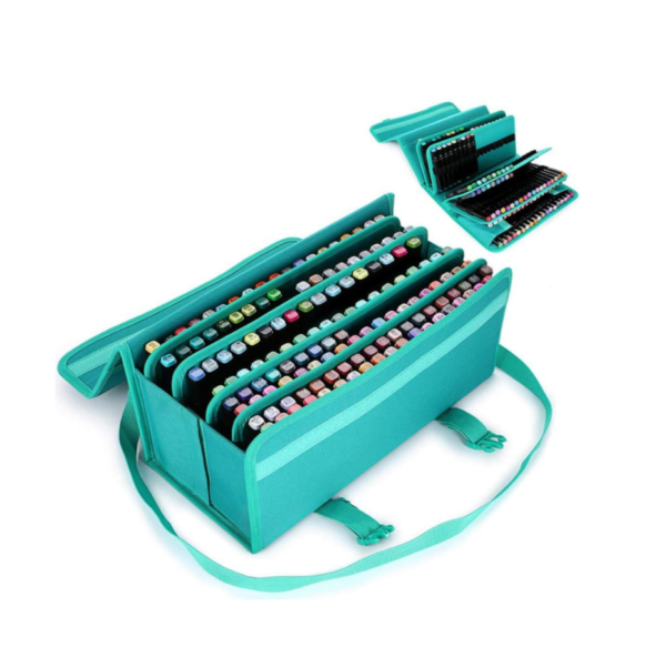 Large Capacity 80 Slots Folding Marker Pen Storage Case Special Purpose Bag & Case - Image 5