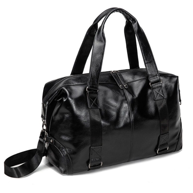 Oversized Travel Duffel Bag Leather Carry on Gym Bag - 영상 3