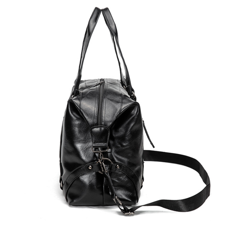 Oversized Travel Duffel Bag Leather Carry on Gym Bag - 영상 4