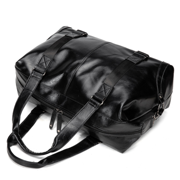 Oversized Travel Duffel Bag Leather Carry on Gym Bag - 영상 5
